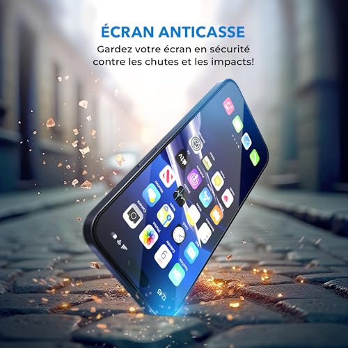 Verre trempé iPhone 16 Pro Max anti espion Deppa idéal pour sécuriser vos trajets