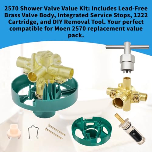 Robinet de douche de rechange 2570 compatible Moen Posi-Temp 1/2 - 7