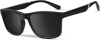 Gesruny Sunglasses Men's Polarised Sunglasses Men UV400 Blend Protection Rectangular Ultralight Sunglasses Classic Retro Unisex Outdoor Sports Glasses Driving Golf Fishing Travel