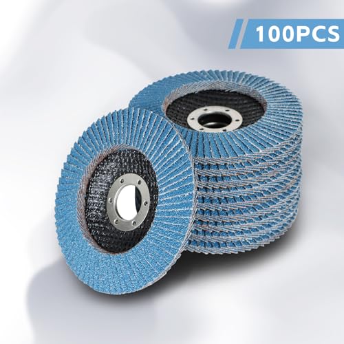 waltyotur 100-Pack Flap Discs Grinding Wheel 40 Grit, 4-1/2 x 7/8 Flap Disc by waltyotur - Used condition - Image 4