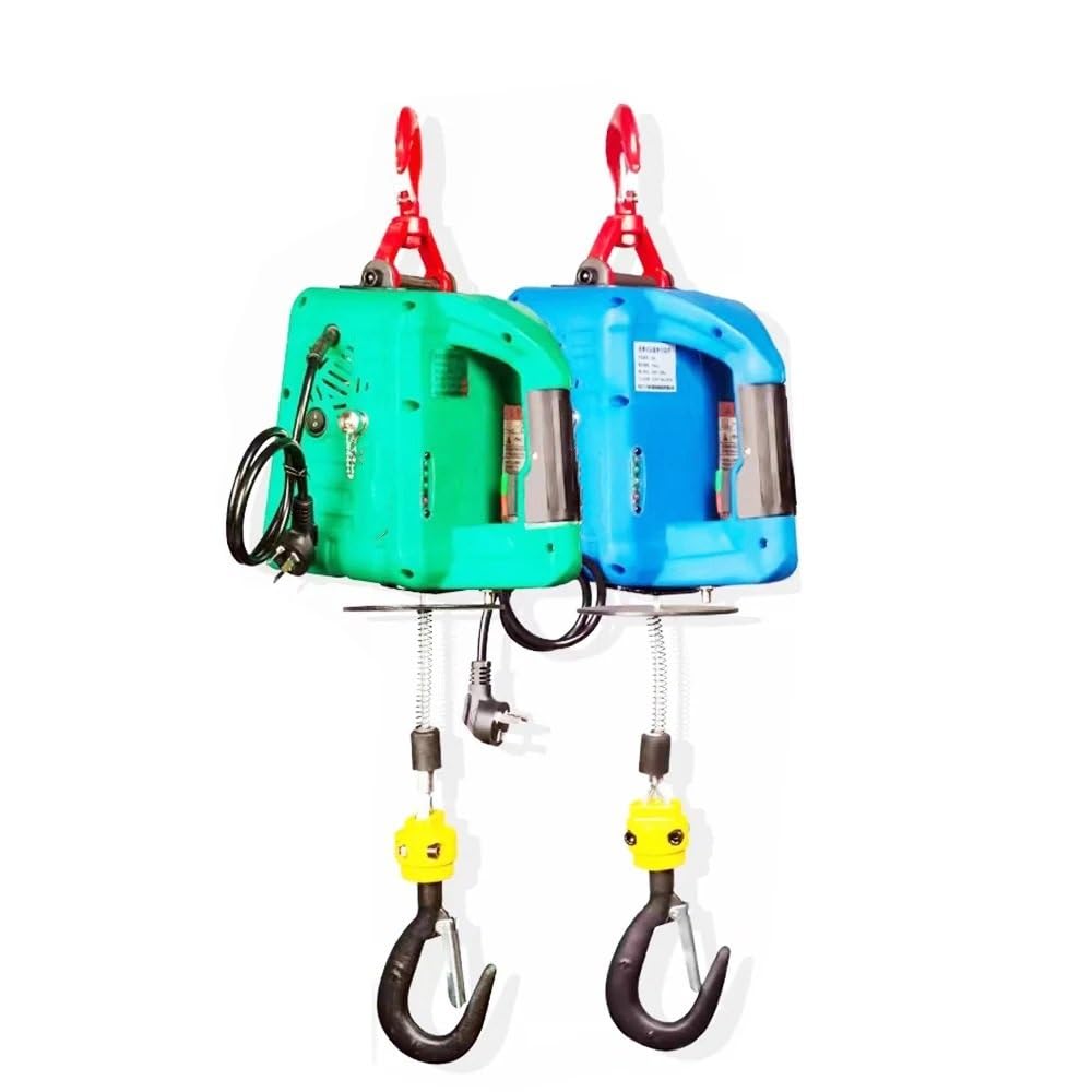 Argano elettrico portatile Paranco elettrico portatile Gru portatile per uso domestico Verricello a mano Paranco a fune metallica 220V 100kg 200kg 300kg 500kg | 100kg 25m,110V