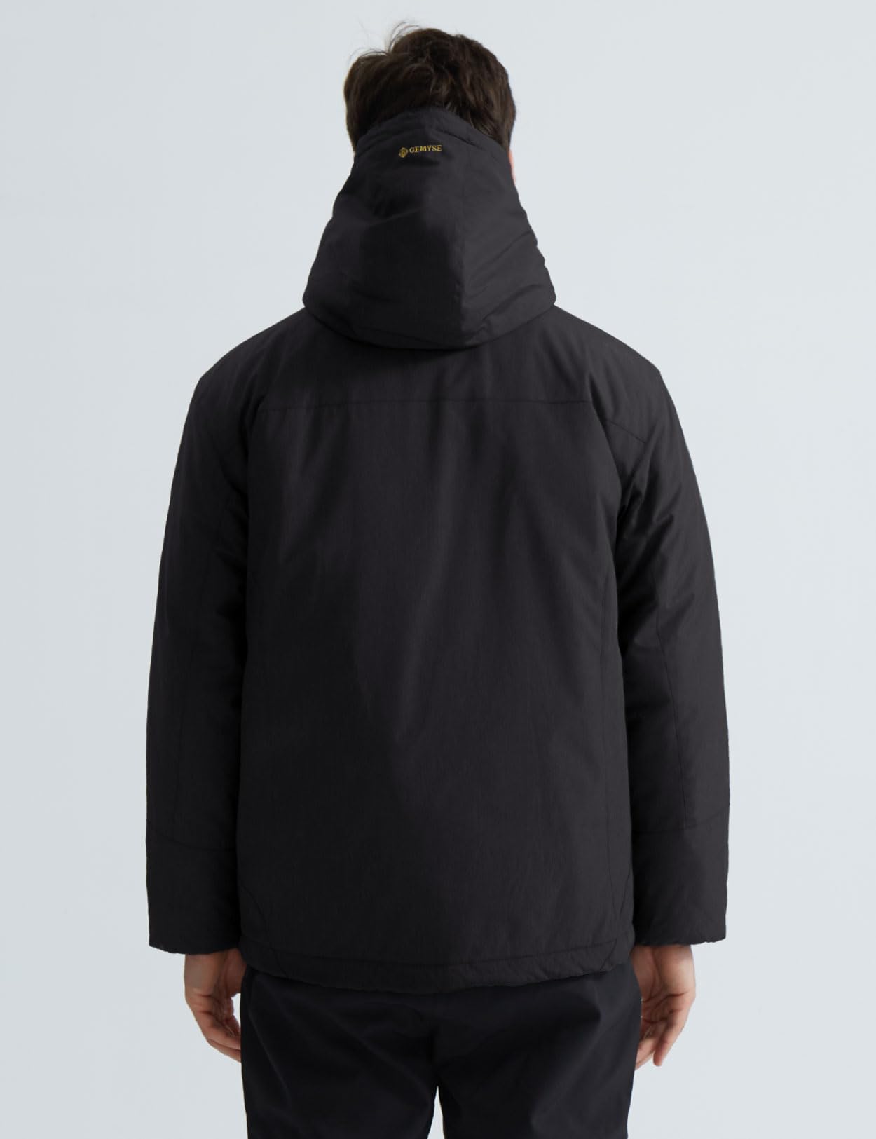 GEMYSE Veste de Ski Homme Coupe-Vent Imperméable Doublure en Polaire Manteau d'Hiver Montagne Homme avec Capuche