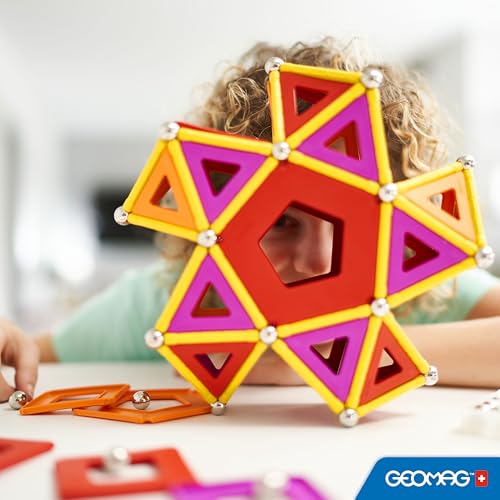 Geomag Jeux de Construction Magnétique pour Enfants - Jouets éducatifs pour Garçons et Filles 100% Recyclé - Collection Green Panels 200 pièces