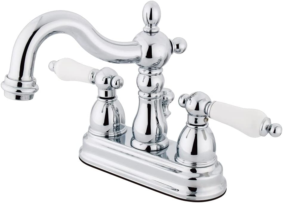Moen Belfield Waschbeckenarmatur Mit 2 Griffen – Poliertes Nickel, 10,2 Cm Centerset, ADA-konform, Zeitloses Design