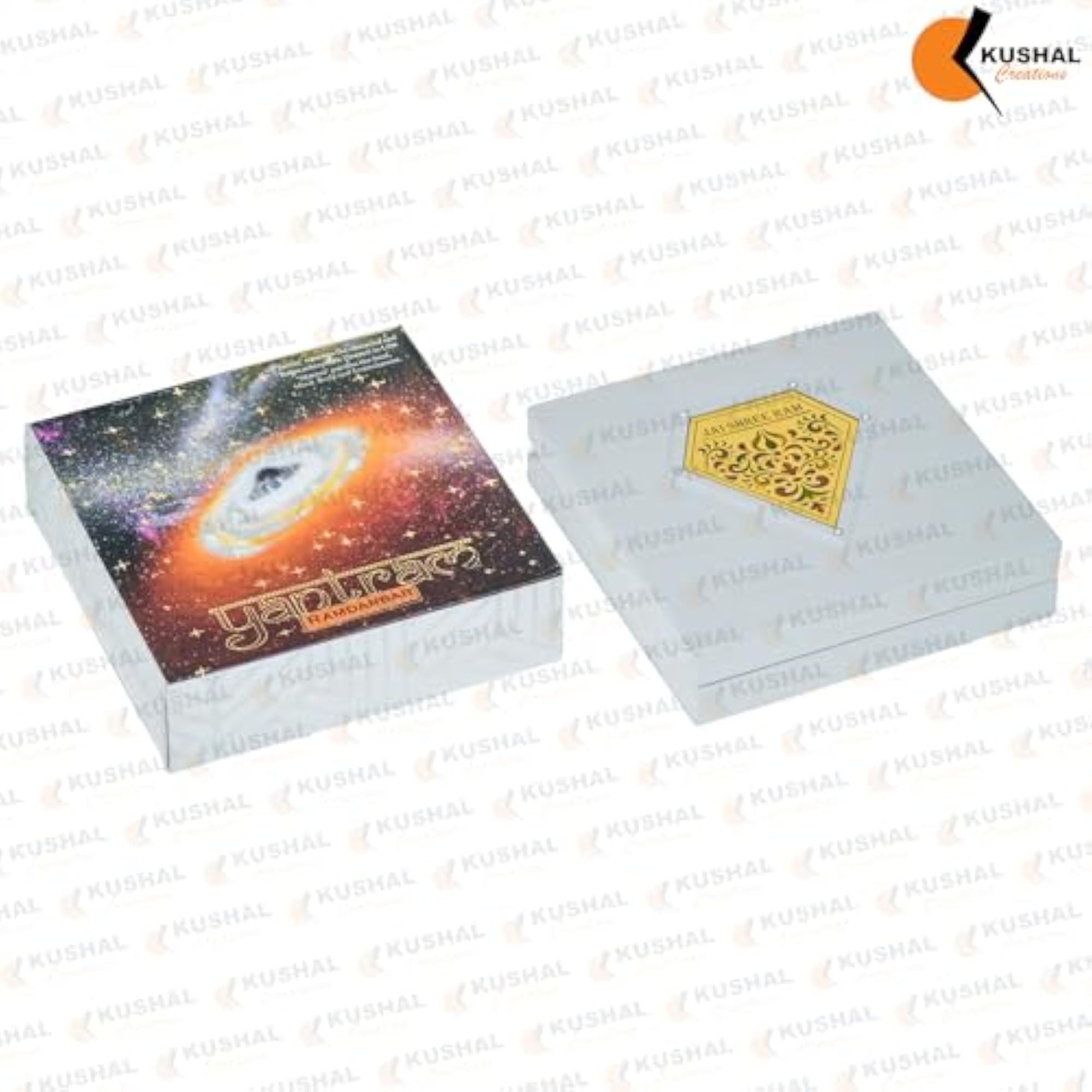 Ram Darbar 3D Charan Paduka Box with Pooja Item