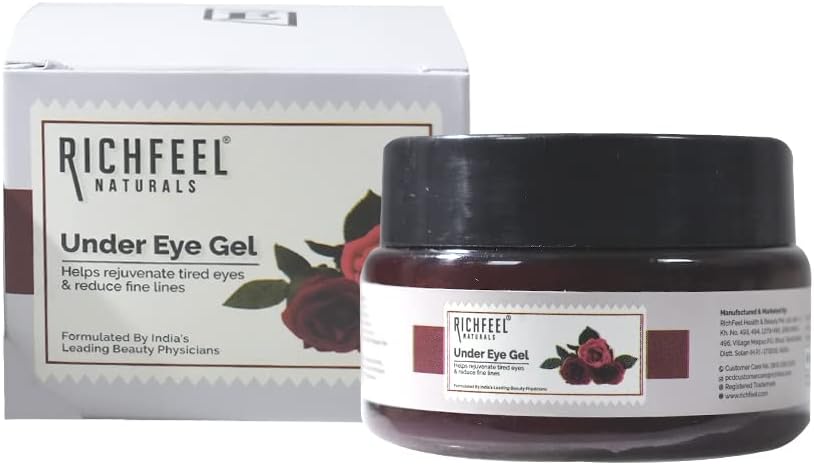 Under Eye Cream Gel for Dark Circles & Puffy Eyes for Men & Women, 50gm