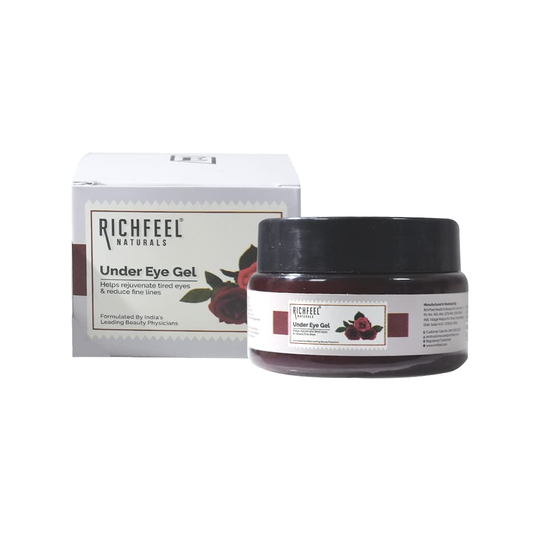 Richfeel Under Eye Cream Gel for Dark Circles & Puffy Eyes for Men & Women, 50gm