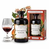 Dr. Jaglas Glühweinkräuter Elixier 500ml - Kräuterlikör aus Glühwein Kräutern - Schnaps mit 28% Vol. - Glühweinlikör bitter süß - vegan & glutenfrei