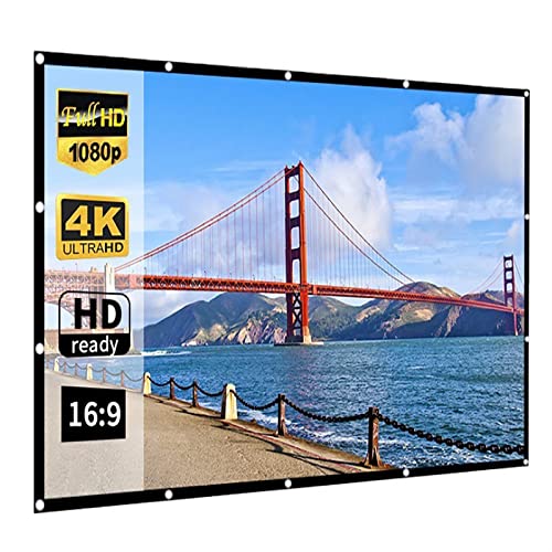 Pantalla portátil para proyector, 4K HD 16:9, plegable