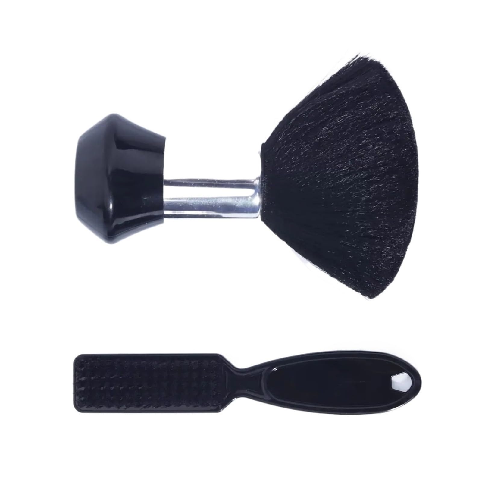 2 Pièces/ensemble Ensemble De Brosses De Coiffure-coiffure Cou Brosse À Cheveux Doux Ensemble De Brosse De Nettoyage De Barbe