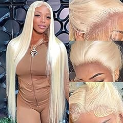 13x4 Blonde Straight Lace Front Wig