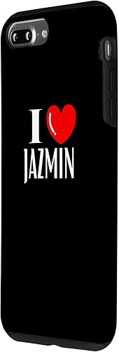 Miniatura 2 de iPhone 7 Plus8 Plus I Love JAZMIN Personalized Name Tag Couples Anniversary Case