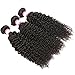 CYNOSURE Kinky Curly Bundles Human Hair 12A Brazilian Human Hair Bundles Unprocessed Curly Weave 3 Bundles Natural Black 18 20 22inches