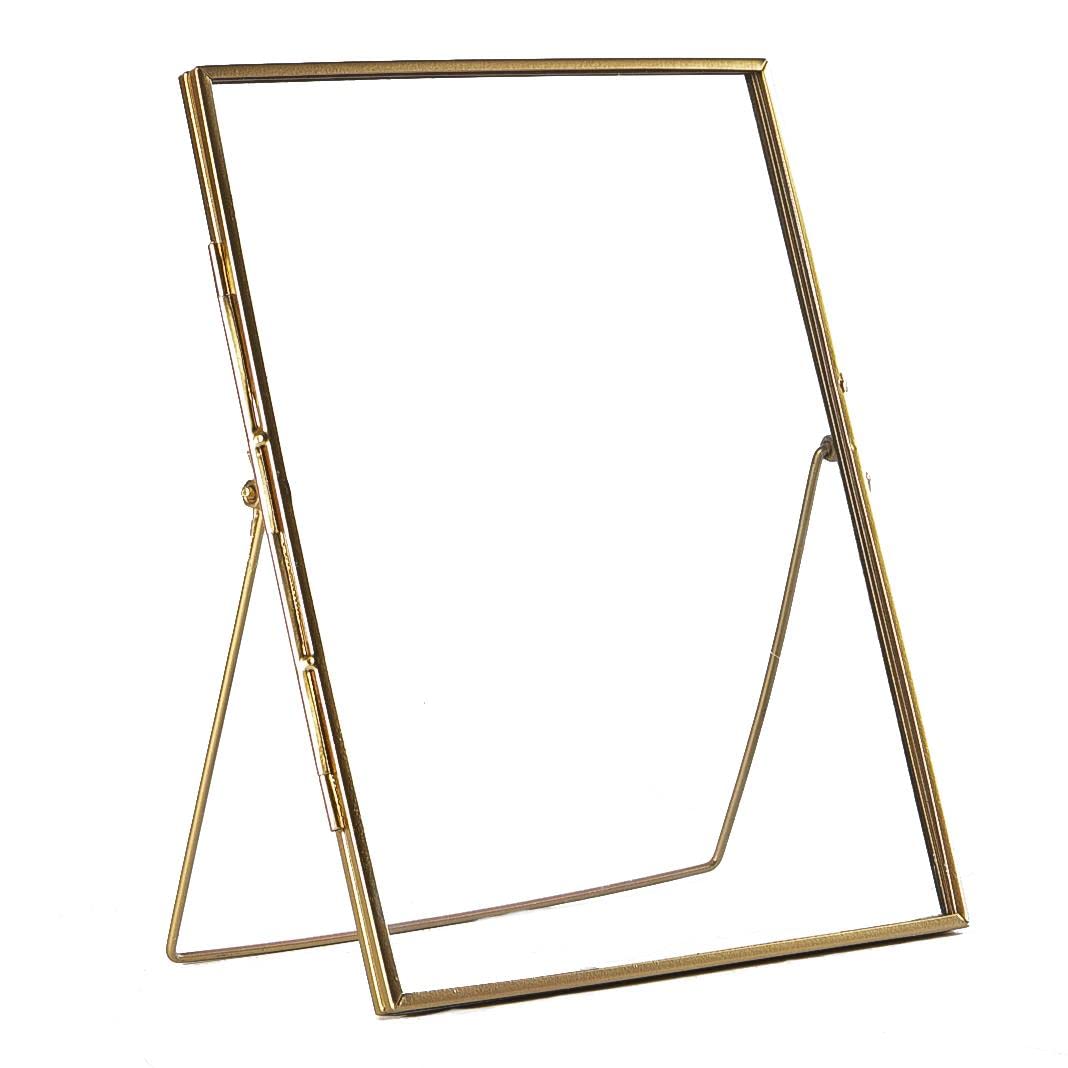 Nicola Spring Metal Photo Frame - Fits Photo Size 8 x 10 (20 x 25cm) - Pack of 1 - Rose Gold Picture Frame Portrait Orientation Freestanding Certificate Display Poster Case