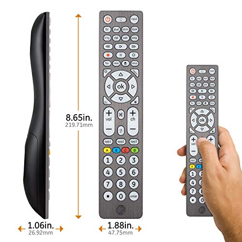 GE Controle remoto universal, controle remoto Samsung TV, controle remoto universal para Roku TV, Vi