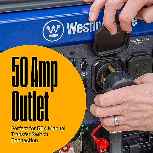 Westinghouse Outdoor Power Equipment 12500 Peak Watt Home Backup Portable Generator, Remote Electric Start with Auto Choke, Transfer Switch Ready, Gas Powered, CO Sensor - Image 5