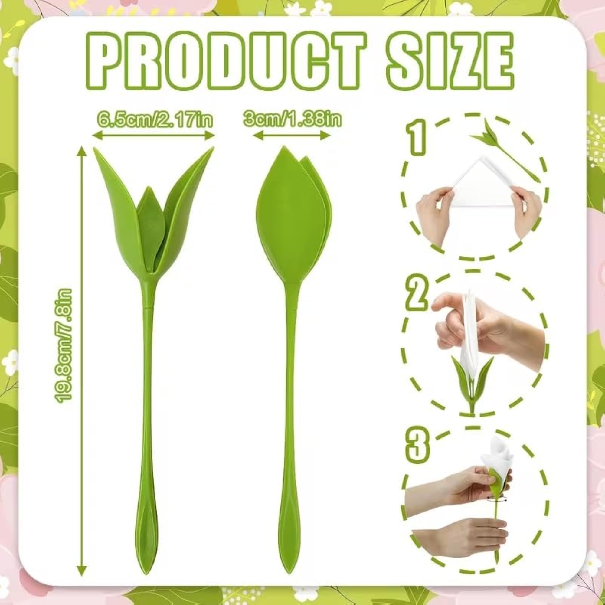 Floral Napkin Holder Set, Creative Flower-Shaped Stand