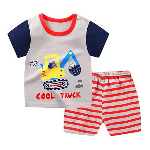 Vagefun Toddler Baby Boy Dinosaur T-Shirt Shorts Set Outfits Infant Tops Pants Sets For Little Kids 6Pcs Summer Home Clothes #TOP1