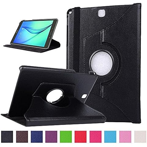 DETUOSI 360°Rotation Case for Samsung Galaxy Tab A 9.7 inch Flip Case for Cover Protection with Stand Function for Samsung T550 Case Cover