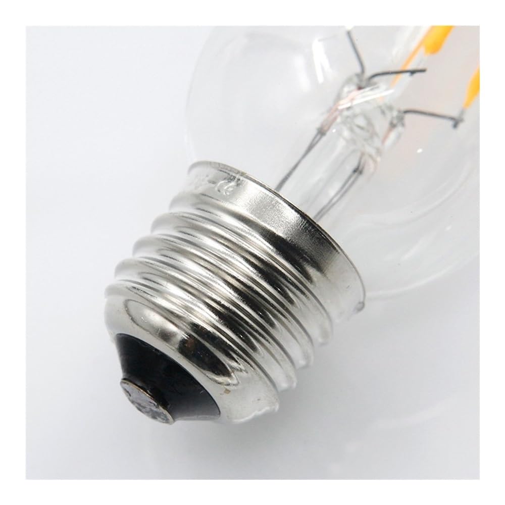 JiuRui LED Lampadine, 10 pz/lotto LED Edison Lampadina E14/E27 Ha Condotto La Lampada AC220V Vintage A Lume di Candela Retro Lampade A LED Lampadina(Warm White A60,6 LED)