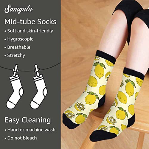 Image of Crew Socks for Woman Size 6-8 Tropical Wildlife Bright Teal Girls Socks