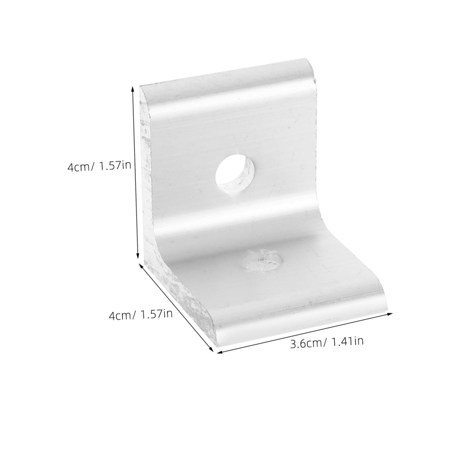 Aluminium Inneneckwinkel 4040 25 Stück aus Aluminium L-verbindung | Silber, für Industrie und Bauprojekte, Geeignet für Heimwerker und Laien