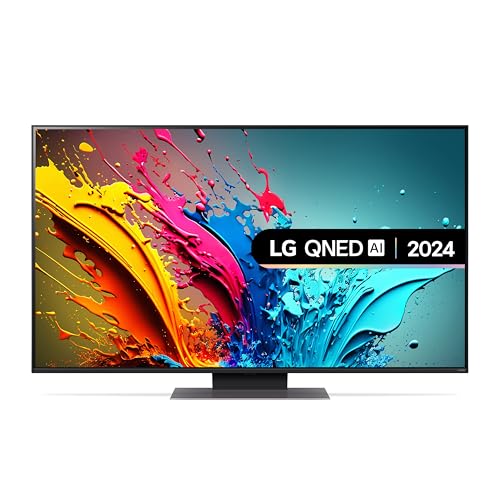 LG 50QNED87T6B 50-Inch 4K UHD Smart TV, (α8 AI Processor, Freeview Play and Amazon Alexa, 120Hz), Essence Graphite [Model 2024]