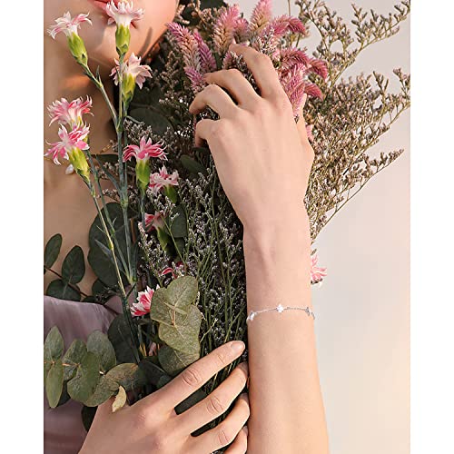 Ladytree Bracelet for Women 925 Sterling Silver Cute Flying Bat/Blue Jay/Turtle/Bunny/Stingary/Octopus Charm Adjustable Bracelet Ocean Jewelry Gifts for Mother Wife Daughter Family2