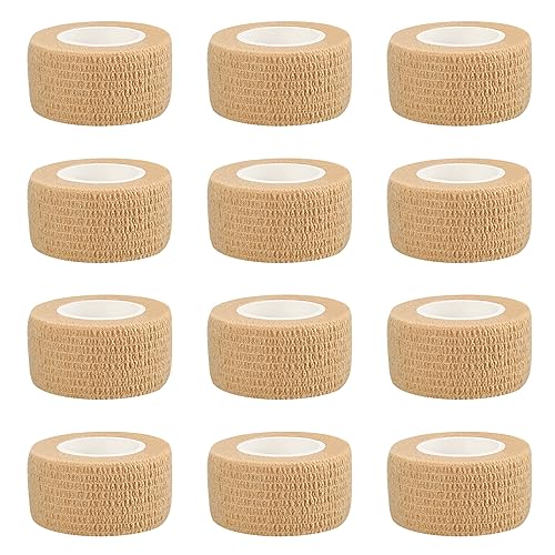 Image of 6pcs 2in Self Adhesive Bandage Wraps, Vet Wraps, 12 Colors to Choose, 5 Yard Self Adherent Wraps for Sports, Wrist, Ankle and Swelling