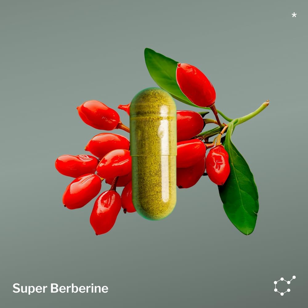 SugarMD Super Berberine Supplement – 250mg GlucoVantage Dihydroberberine with Ceylon Cinnamon - 5X More Absorbable Than Regular Berberine – 30 Capsules (30 Day Supply)