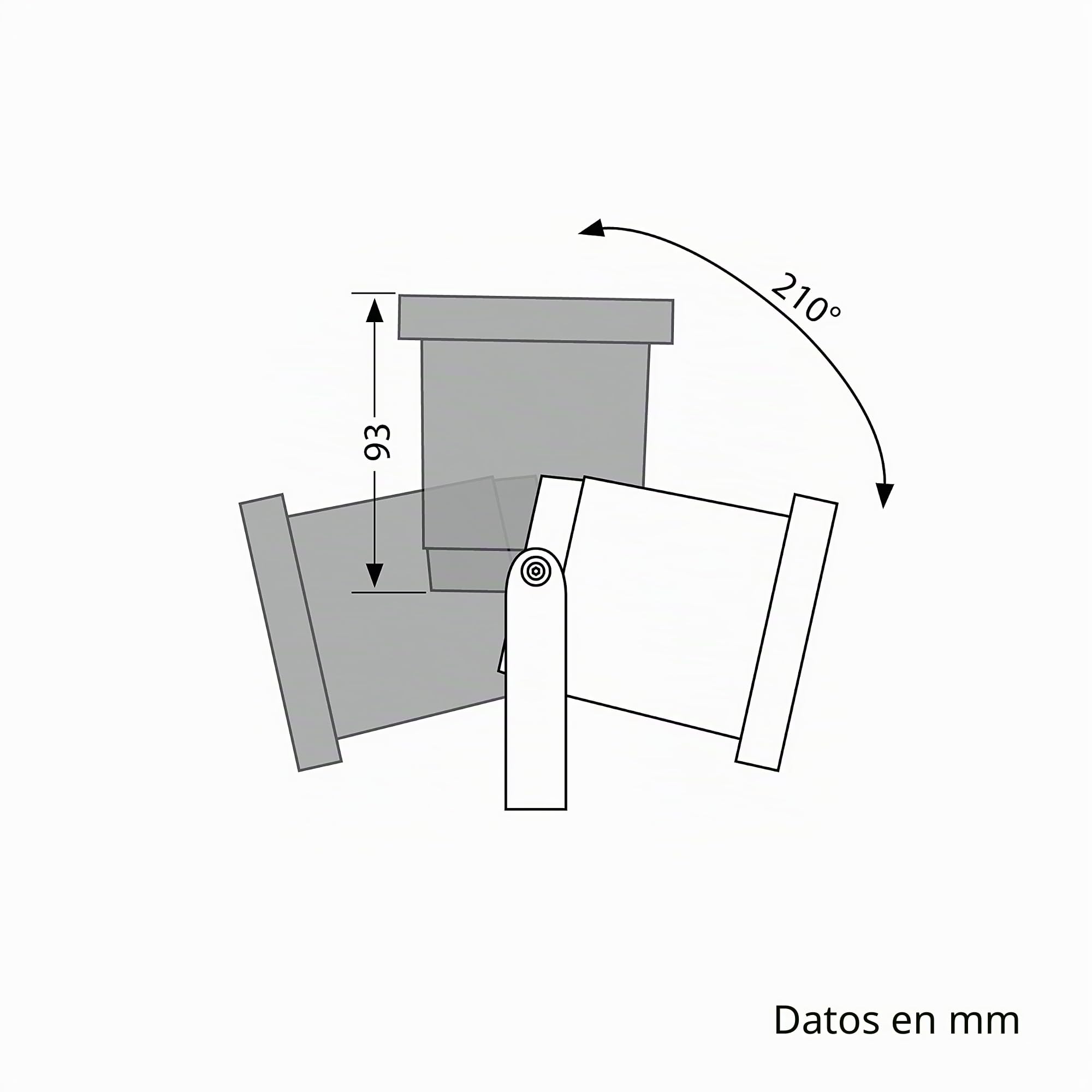 ledscom.de 4x foco de jardín DUK para exteriores, IP65, enchufe, negro, 1x GU10 máx. 15W