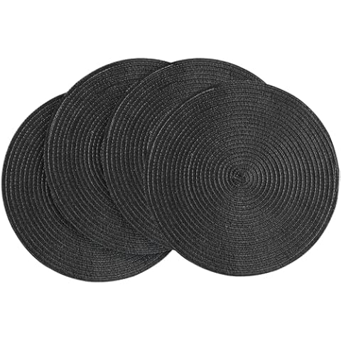 Floroom 15 Inch Braided Placemats Set Cover