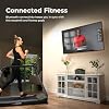 Sunny Health & Fitness Endurance Cardio Running Walking Treadmill with Extended Safety Handrails, Wide Deck, Shock Absorption, Digital Monitor, Optional Free SunnyFit App Bluetooth Connection