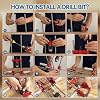 Portable Multi-Angle Drill Guide, Precision Multi-Angle Drill Guide for 1/16 - 1/2 Power Drills, 0 to 60 Angle Drill Guide Self-Centering Hand Drill Guide