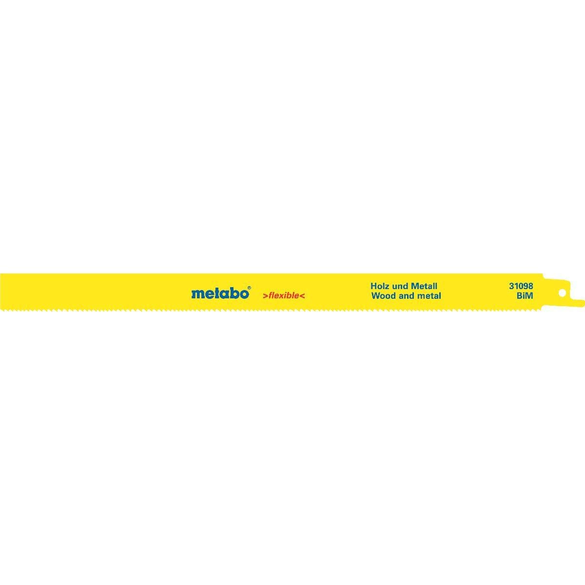 Lame de scie sabre avoyée Metabo 300mm pour coupe rapide