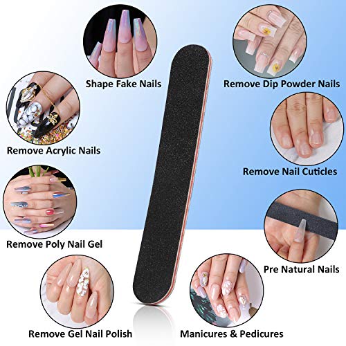 Acrylic Nail Clipper Nails Cutter - Ejiubas Professional Nail Clipper for Acrylic Nails 1PC False Nail Tip Cutter 10PCS Nail Glues 10PCS Nail Files for Manicure Pedicure Salon Home Nail Art DIY