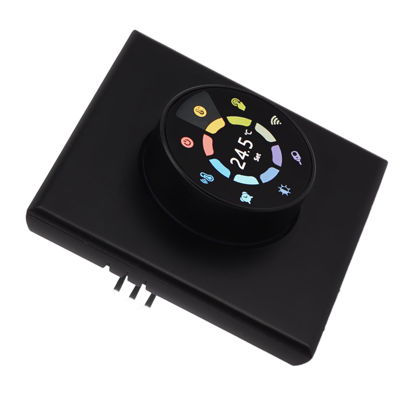 Hyuduo Termostato de Calefacción por Suelo Radiante para el Hogar Termostato Inteligente Programable WiFi CA 95 a 240 V PC ABS Aplicación Ignífuga Control Remoto de Perilla de Sincronización para