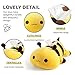 Onsoyours Original Cute Bee Plushies, Soft Stuffed Animal Honey Bee Plush Toy Pillow Small Gifts for Kids (Yellow, 9