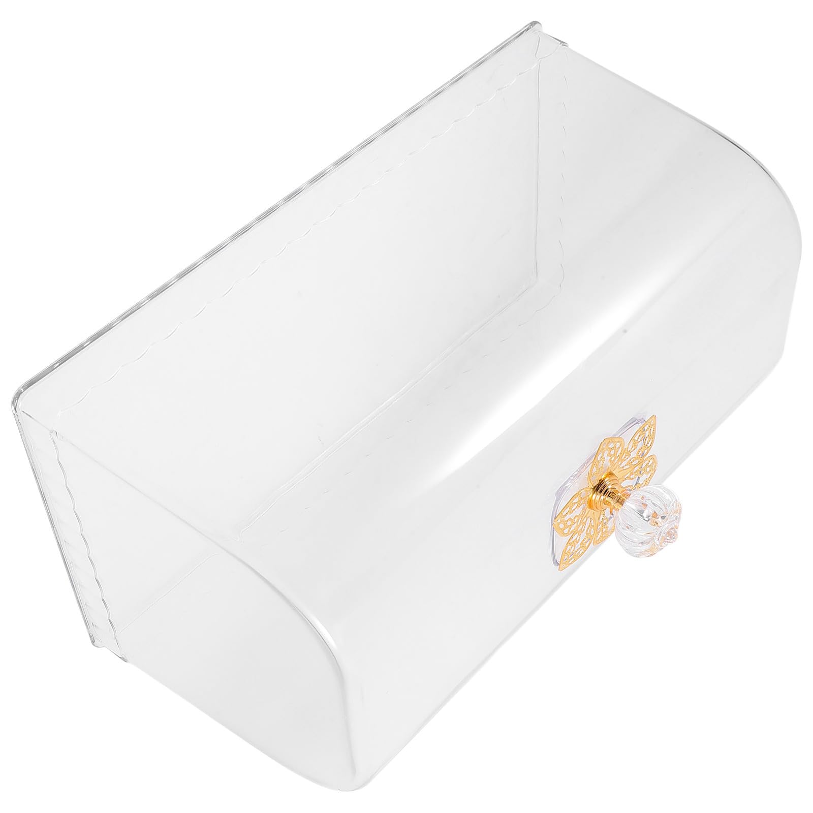 LALAFINA Dôme à Gâteau en Plastique Rectangulaire Transparent Poignée