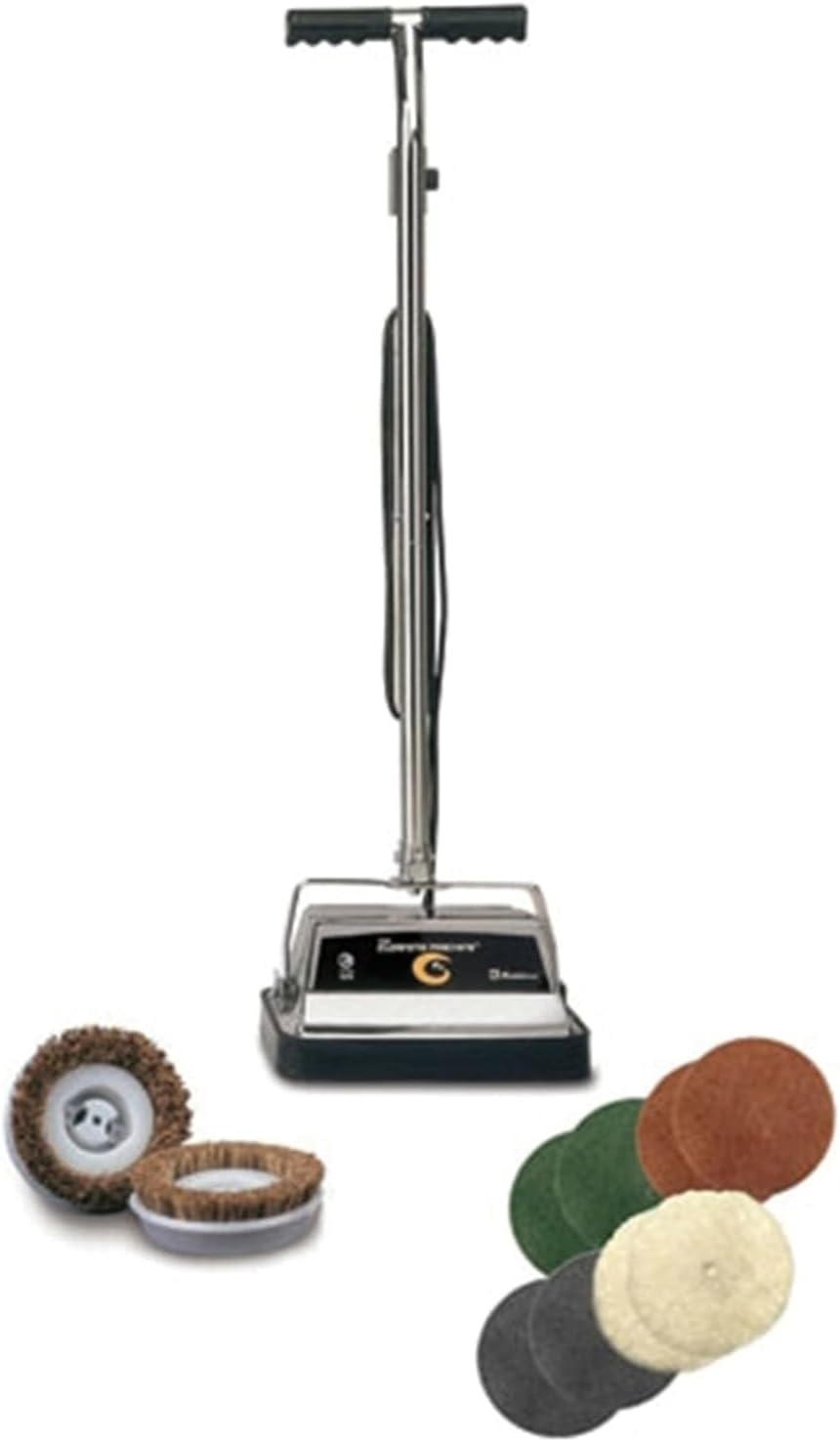 Koblenz® The Cleaning Machine® 12-In. Floor Polisher/Buffer/Scrubber, P-1800, Gold and Gray