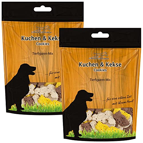 Schecker Hundekekse - Tierfiguren-Mix (Zookekse) - Hundekuchen - Hundeleckerchen - ohne Fleisch - 1 kg - veggi -