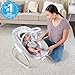 Ingenuity 2-in-1 SimpleComfort Lightweight Compact 6-Speed Multi-Direction Baby Swing & Rocker, Vibrations & Nature Sounds, 0-9 Months 6-20 lbs (Raylan)