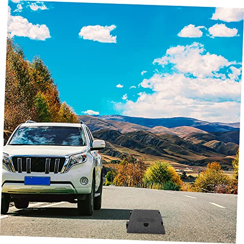 Yardwe Step Mat Lightweight Wheelchair Heavy Duty Wheelchair Low Profile Auto Ramp Rampas Industry Curb Ramp Driveway Ramp Loading Ramp Climbing Ramp Mat Automatic Climbing Mat Black #TOP7
