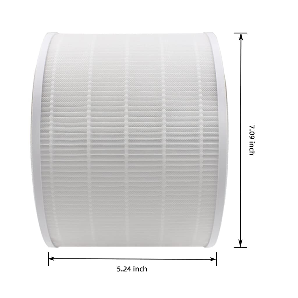 getalong Lot de 2 filtres HEPA de rechange 3 en 1 compatibles avec les purificateurs d'air Levoit Core 200s, numéro de pièce Core 200S-RF