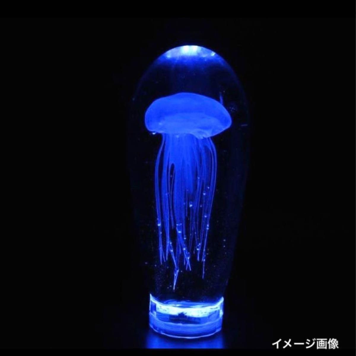 ペーパーウェイト クラゲ 蓄くらげ オブジェ ガラス 置物ガラス