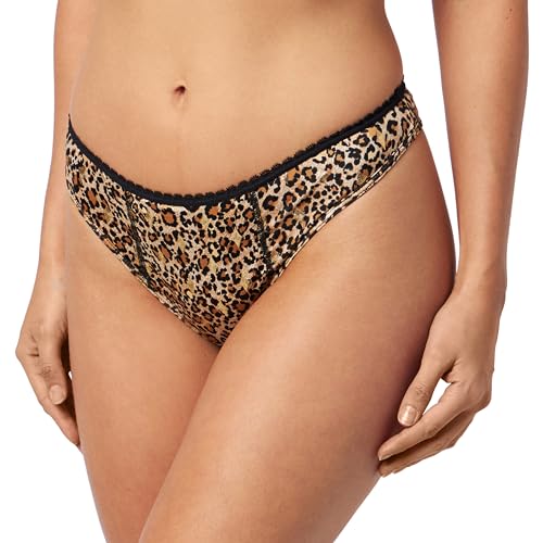 Culotte menstruelle string léopard Haute Pression flux léger T38 noir