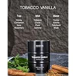 M&SENSE Scented Candle, Tobacco Vanilla Medium Jar Candle Gifts for Men, 60 Hours Slow Burning Natural Soy Candles 11.3oz, Stress Relief Aromatherapy Candles Home Decor, Valentines Day Gifts for Him - Image 2