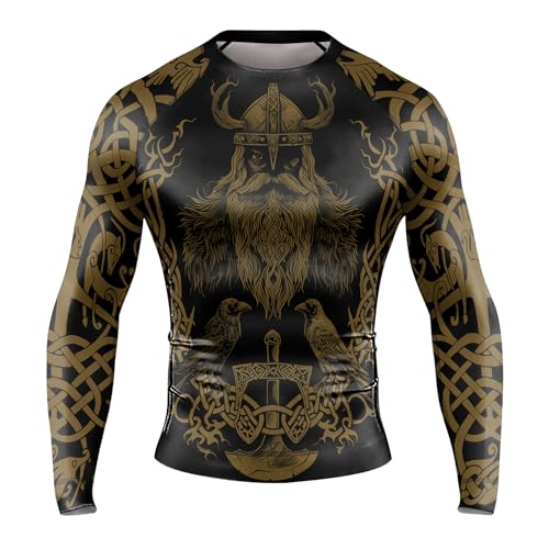 Viking Long Sleeve Rash Guard for Men – Compression Fit Training Shirt for MMA, BJJ, and Fitness Workouts2