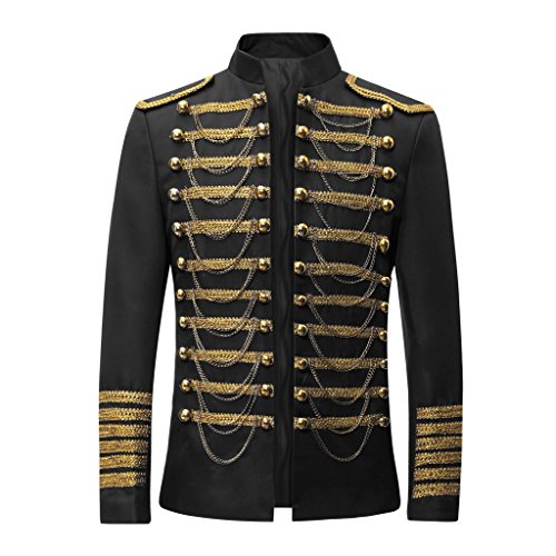 Cloudstyle Men's Luxury Slim Fit Stylish Suit Blazer Jacket & Trousers Set 2-Piece2