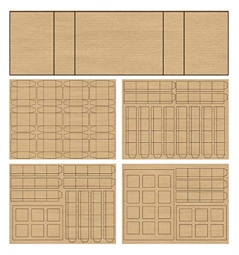 Miniatura 5 de Ursus 17860001f - Calendario De Adviento En Forma De Libro, Estrellas, Aprox. 22,4 X 16,1 X 5,3 Cm, De Cartón Kraft, Con Cinta De Satén Para Cerrar, Para Rellenar Y Regalar